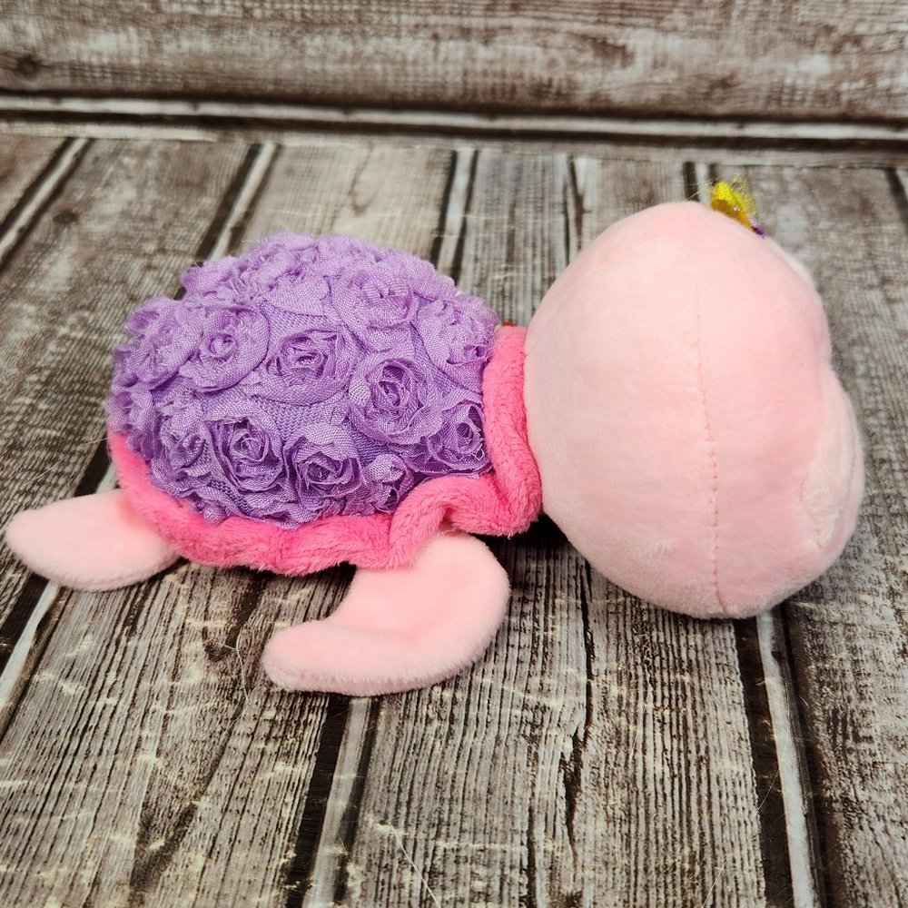TY Beanie Boo  "Rosie" The Purple Rose Turtle Plush 6" Pink Purple Retired NWT - Picture 3 of 7